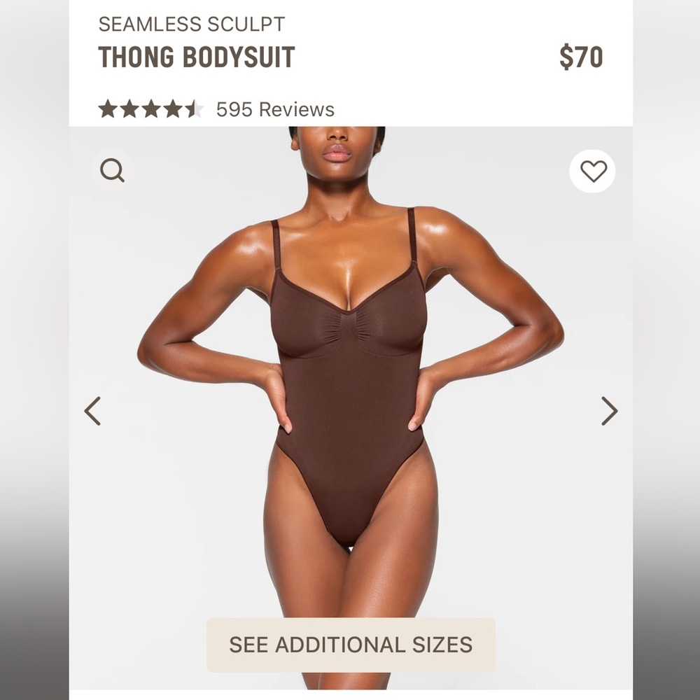 skims bodysuit (not thong)